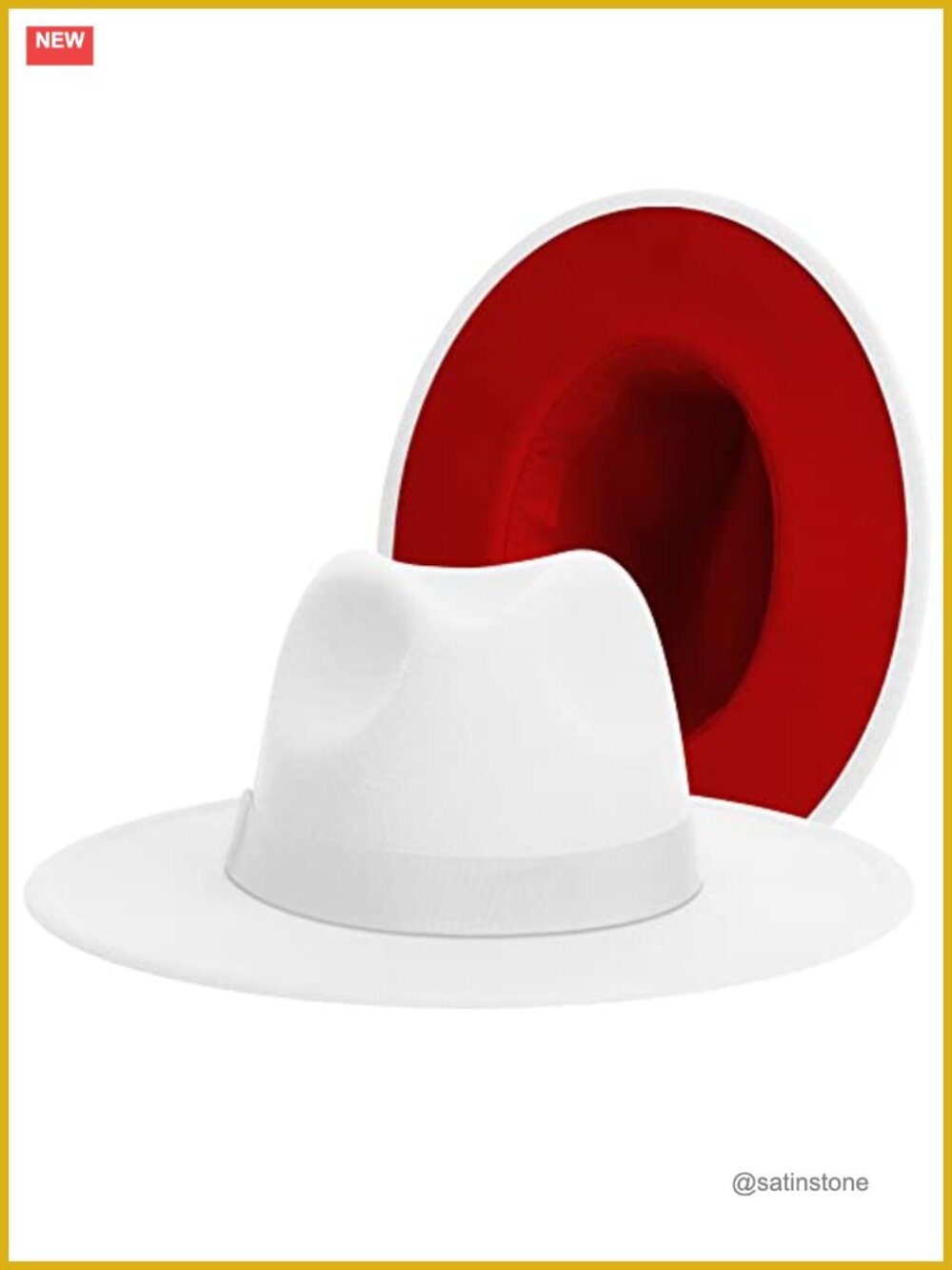 Wide Brim Fedora Panama Hat Adjustable Felt Dress Hat with Band